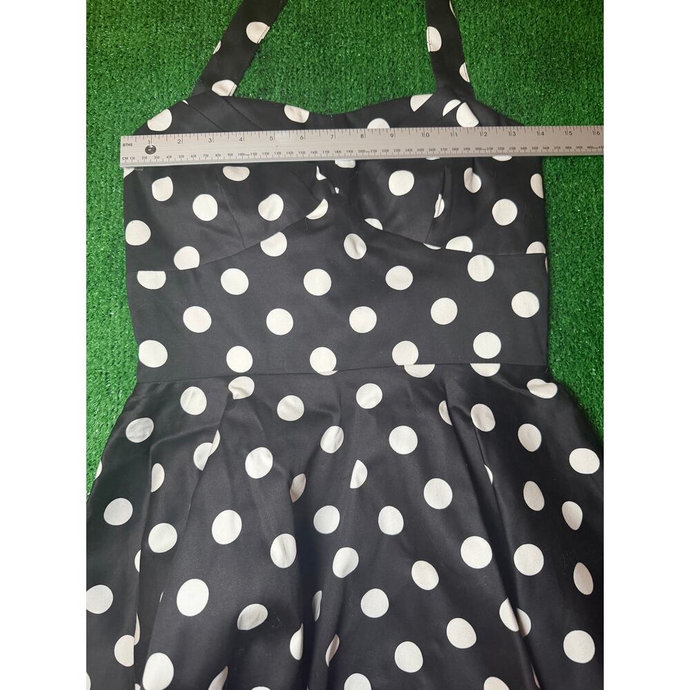 Ixia for Modcloth Traveling Cupcake Polka Dot Retro Rockabilly Dress Size M - Picture 7 of 12